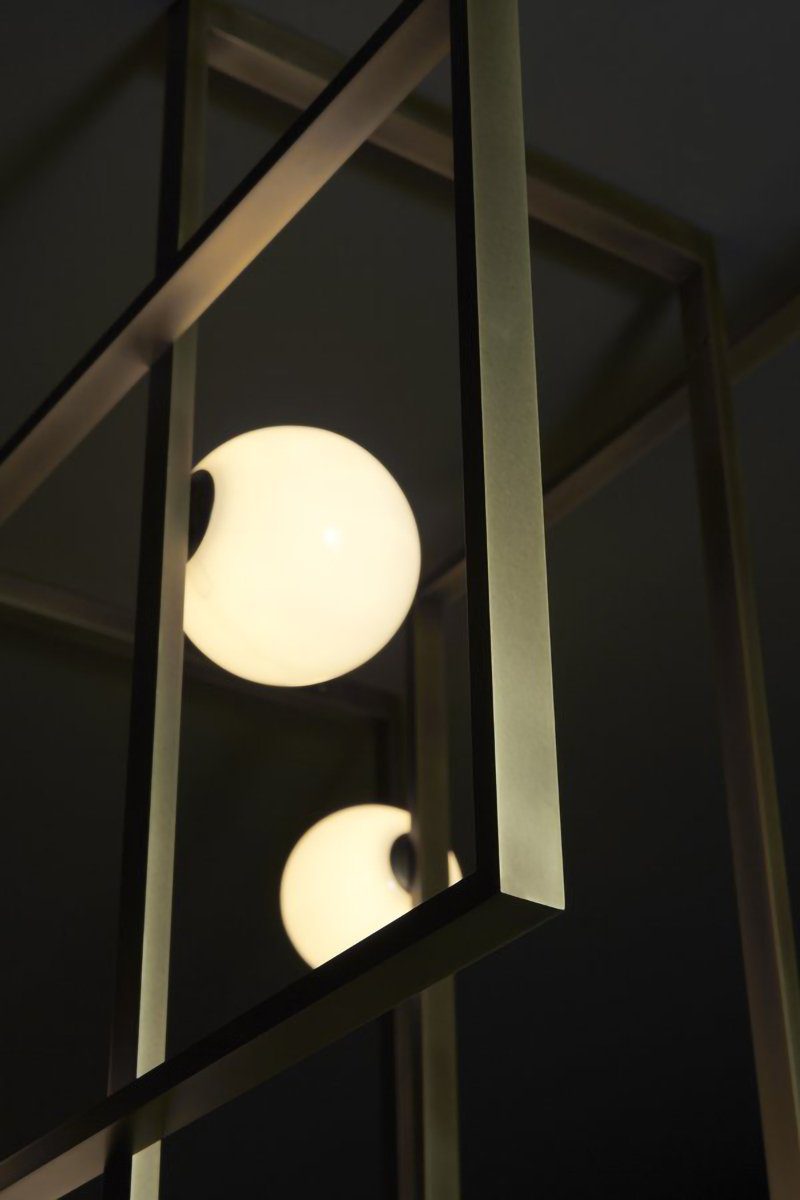 Juul Glass Brass Ceiling Light Cox & Finch