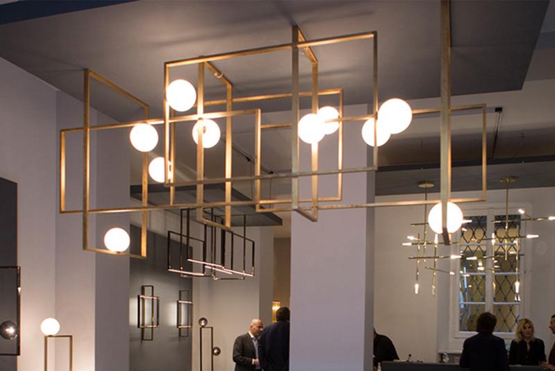 Juul Glass Brass Ceiling Light Cox & Finch