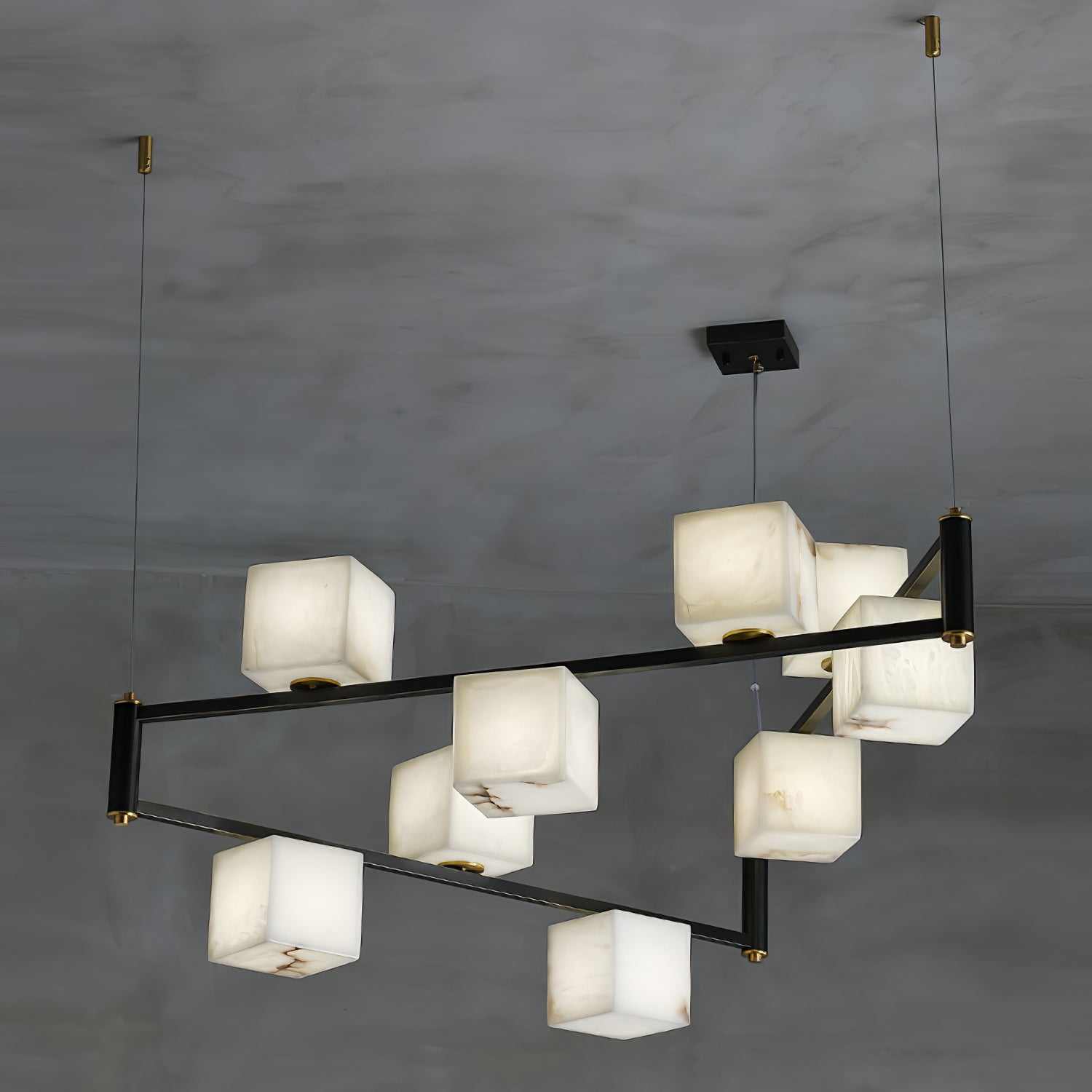 Quinn Square Box Chandelier Cox & Finch