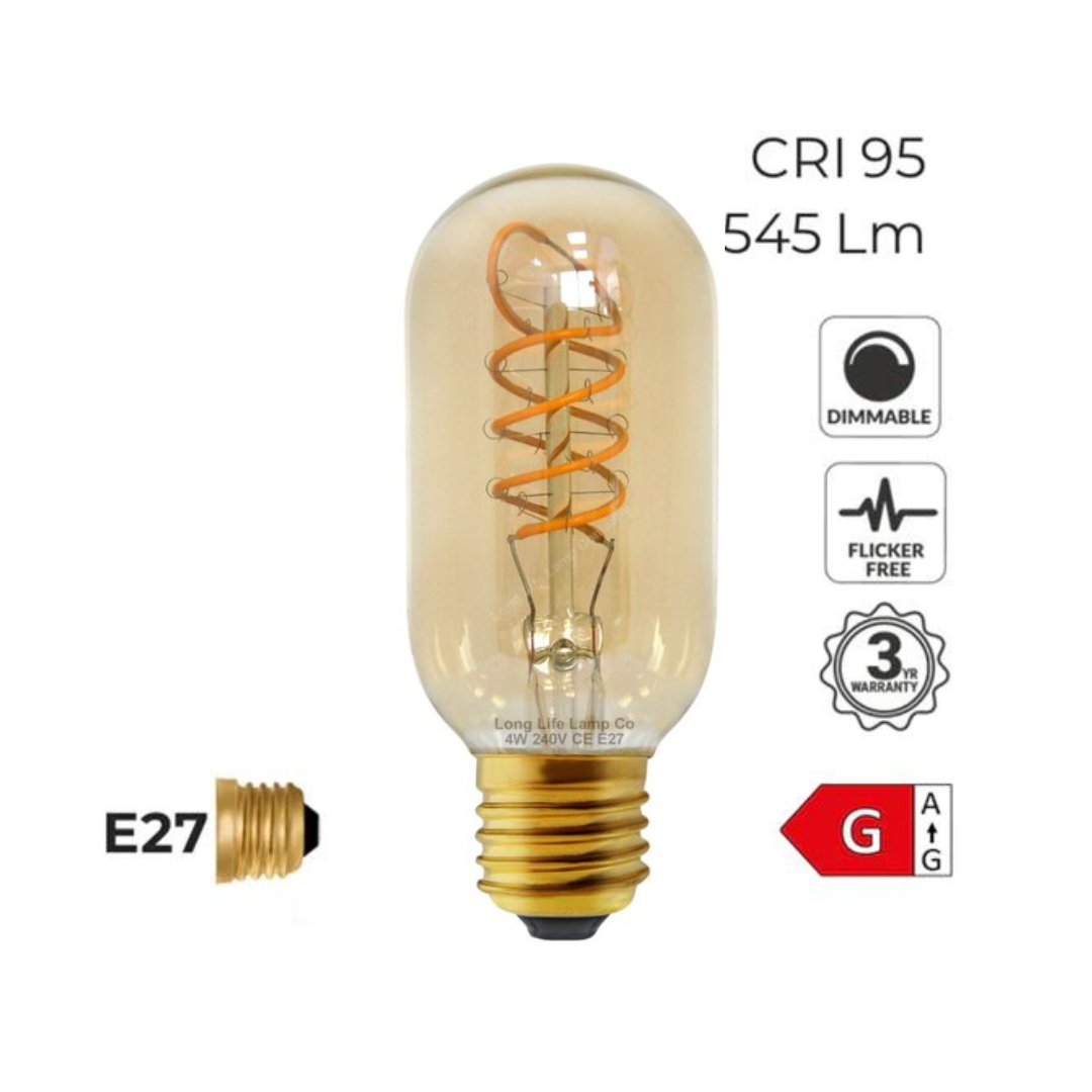 E27 4W Amber LED Light Bulb Cox & Finch