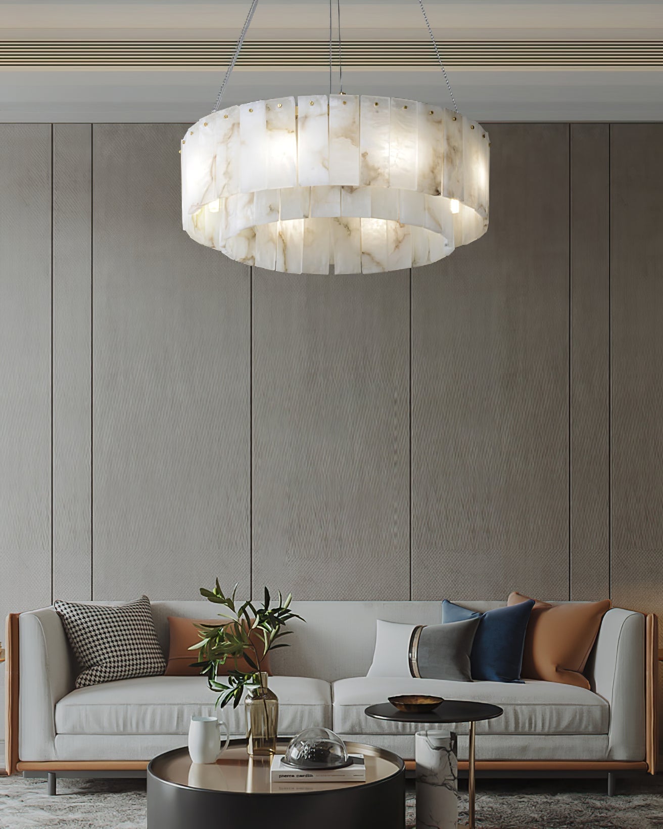 Elise Alabaster Chandelier Cox & Finch