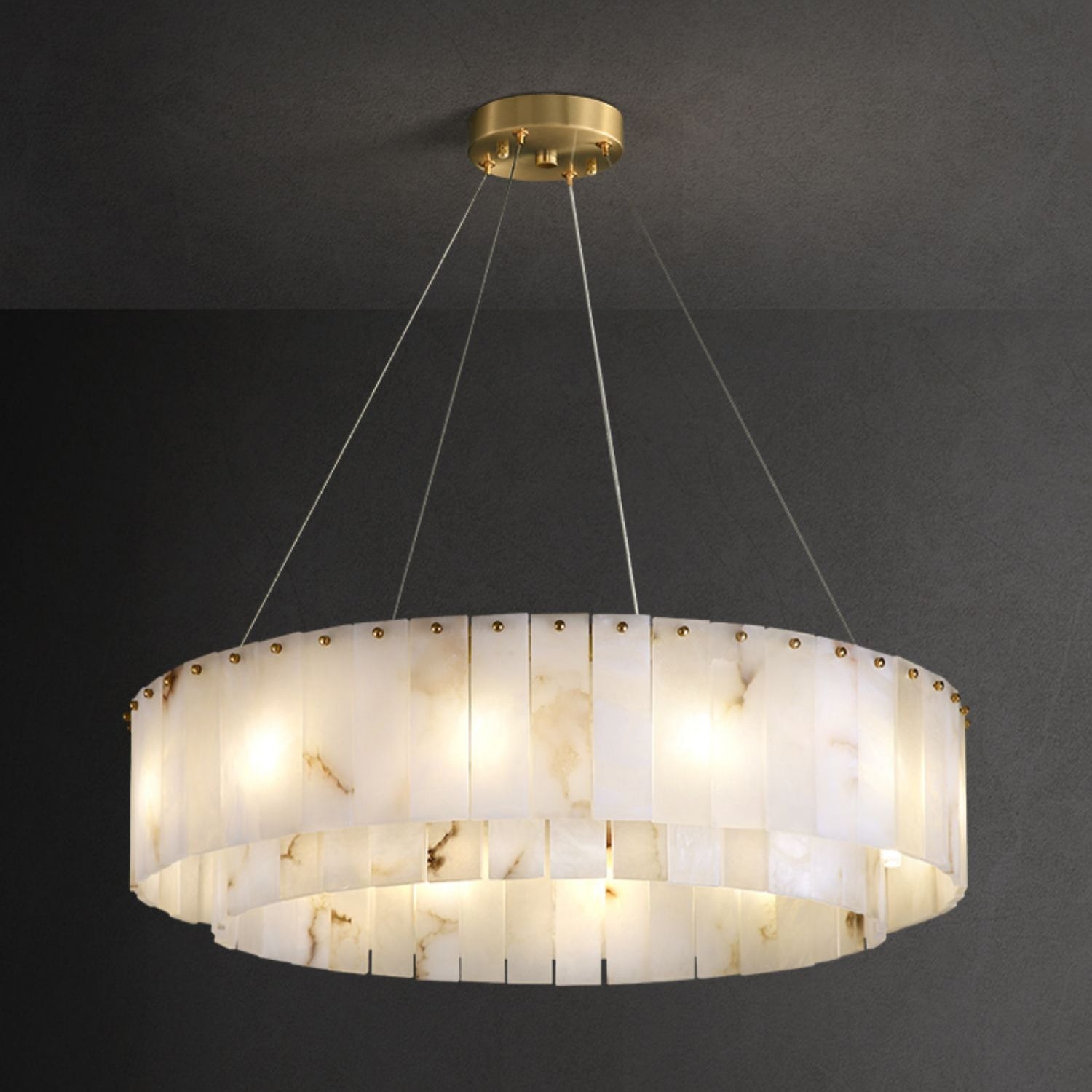 Elise Alabaster Chandelier Cox & Finch