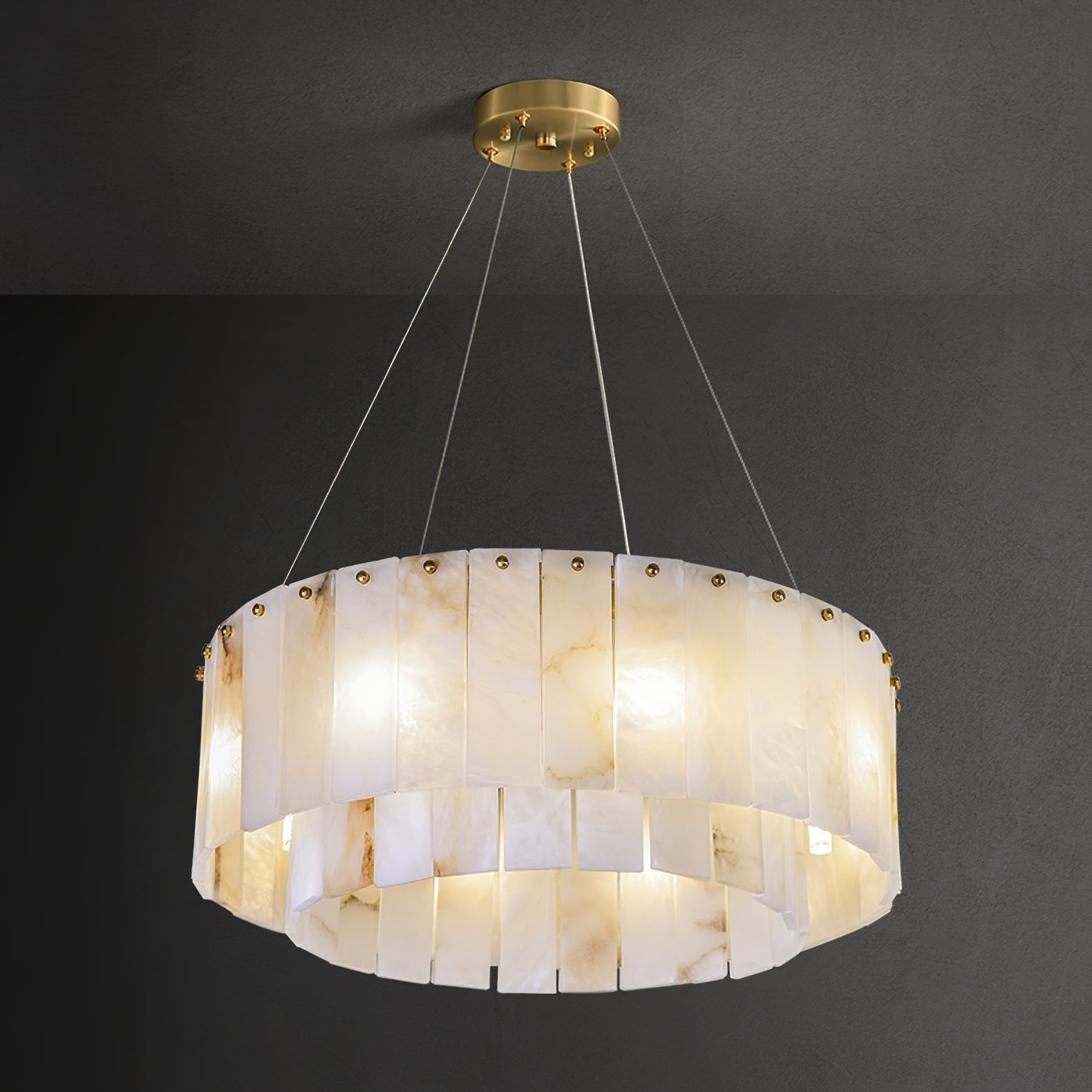 Elise Alabaster Chandelier Cox & Finch