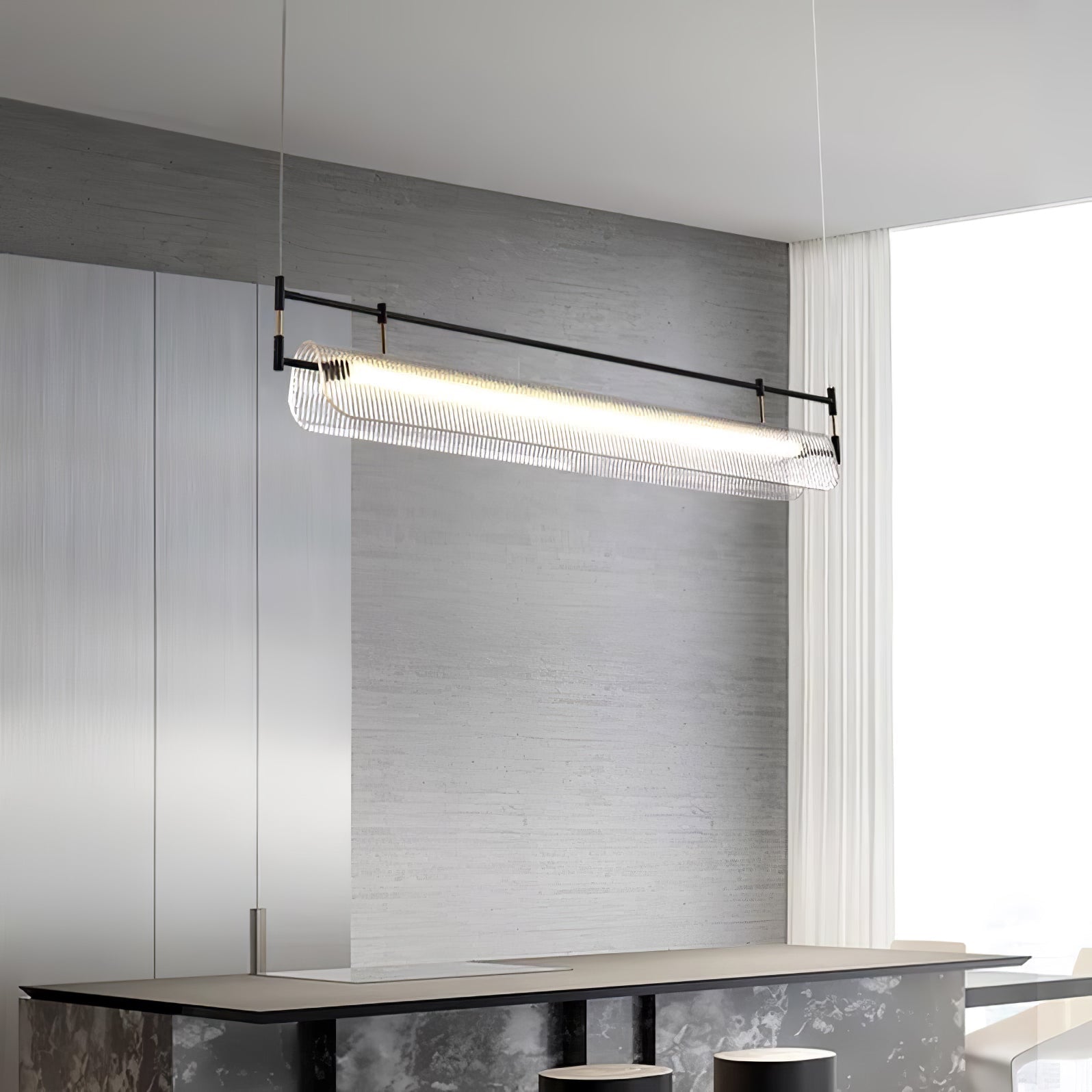 Samuel Linear Strip Chandelier Cox & Finch