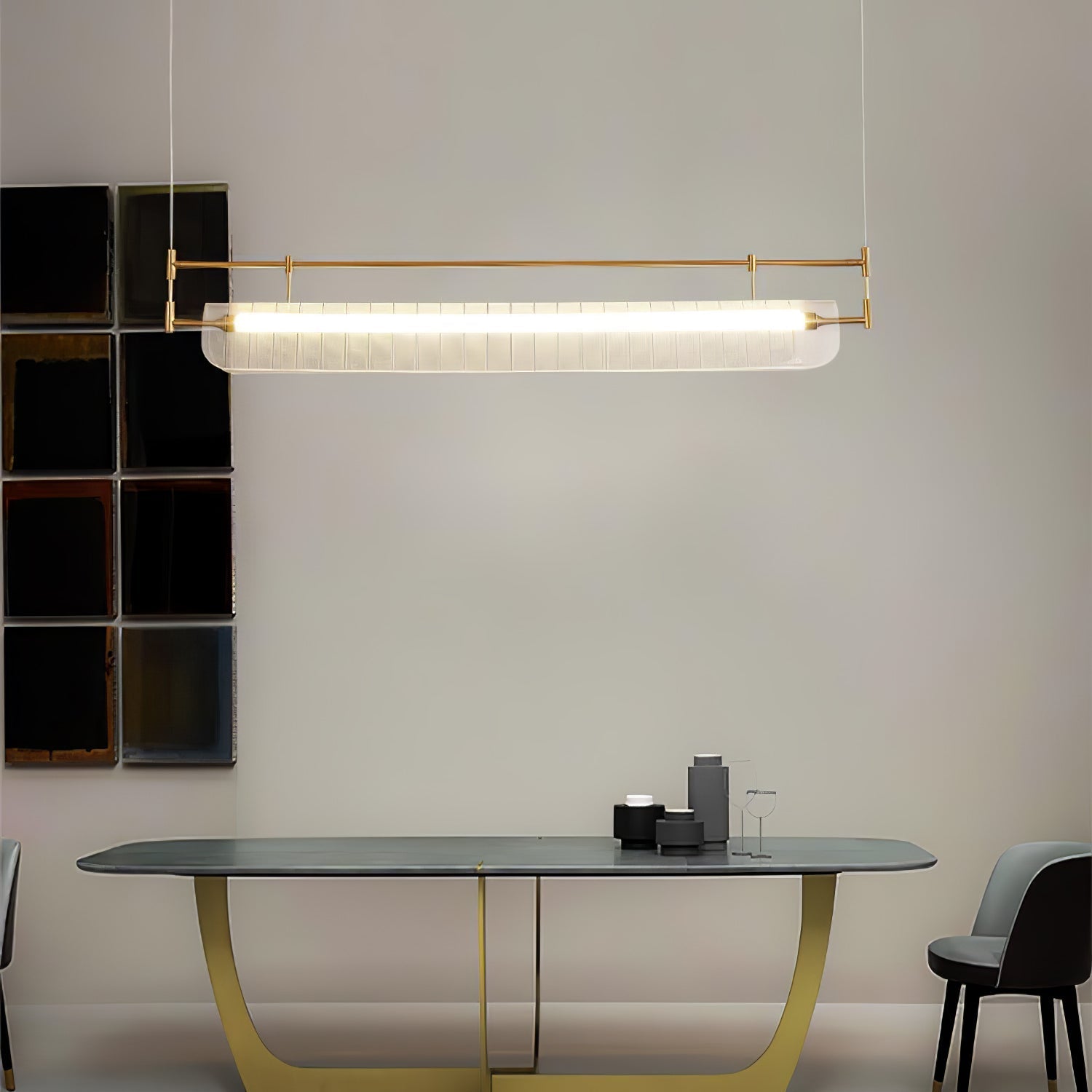 Samuel Linear Strip Chandelier Cox & Finch