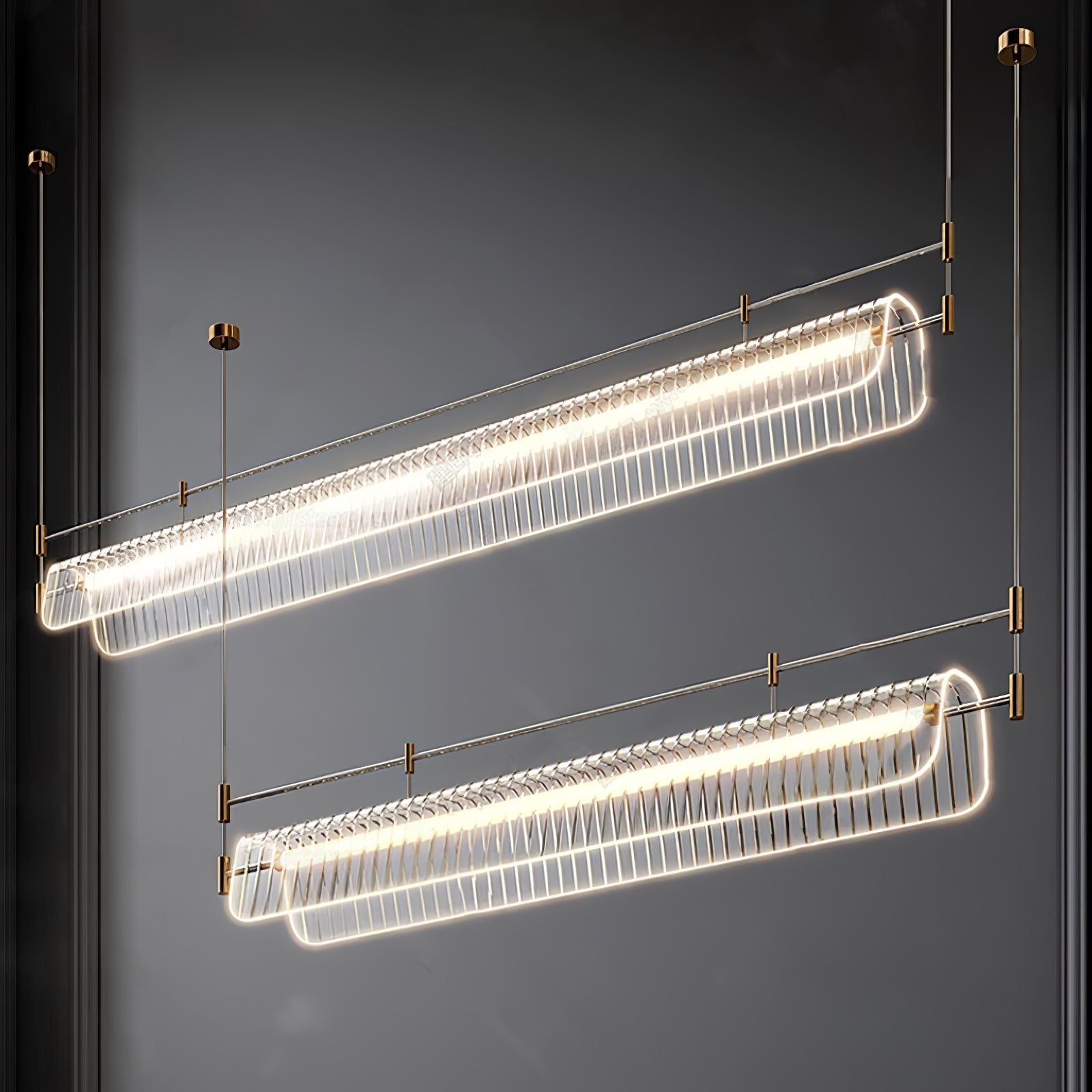 Samuel Linear Strip Chandelier Cox & Finch