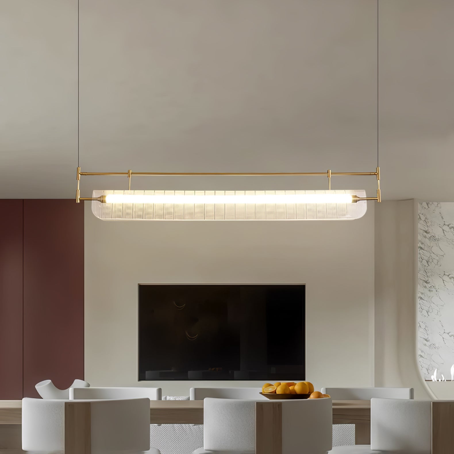 Samuel Linear Strip Chandelier Cox & Finch