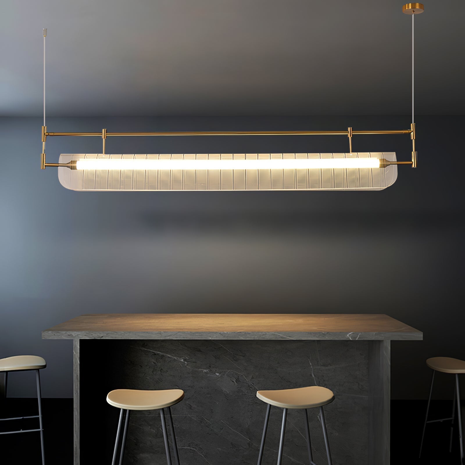 Samuel Linear Strip Chandelier Cox & Finch