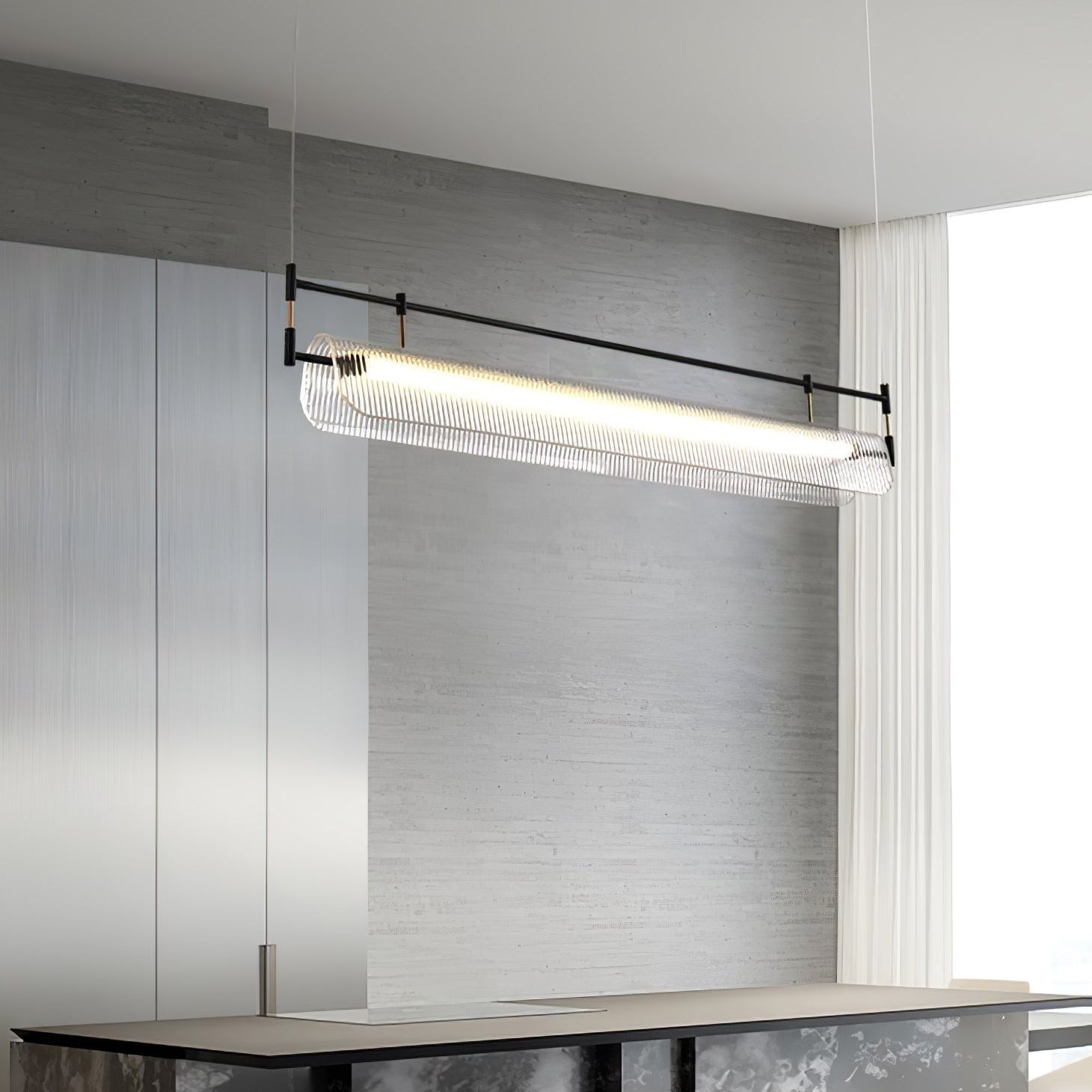 Samuel Linear Strip Chandelier Cox & Finch