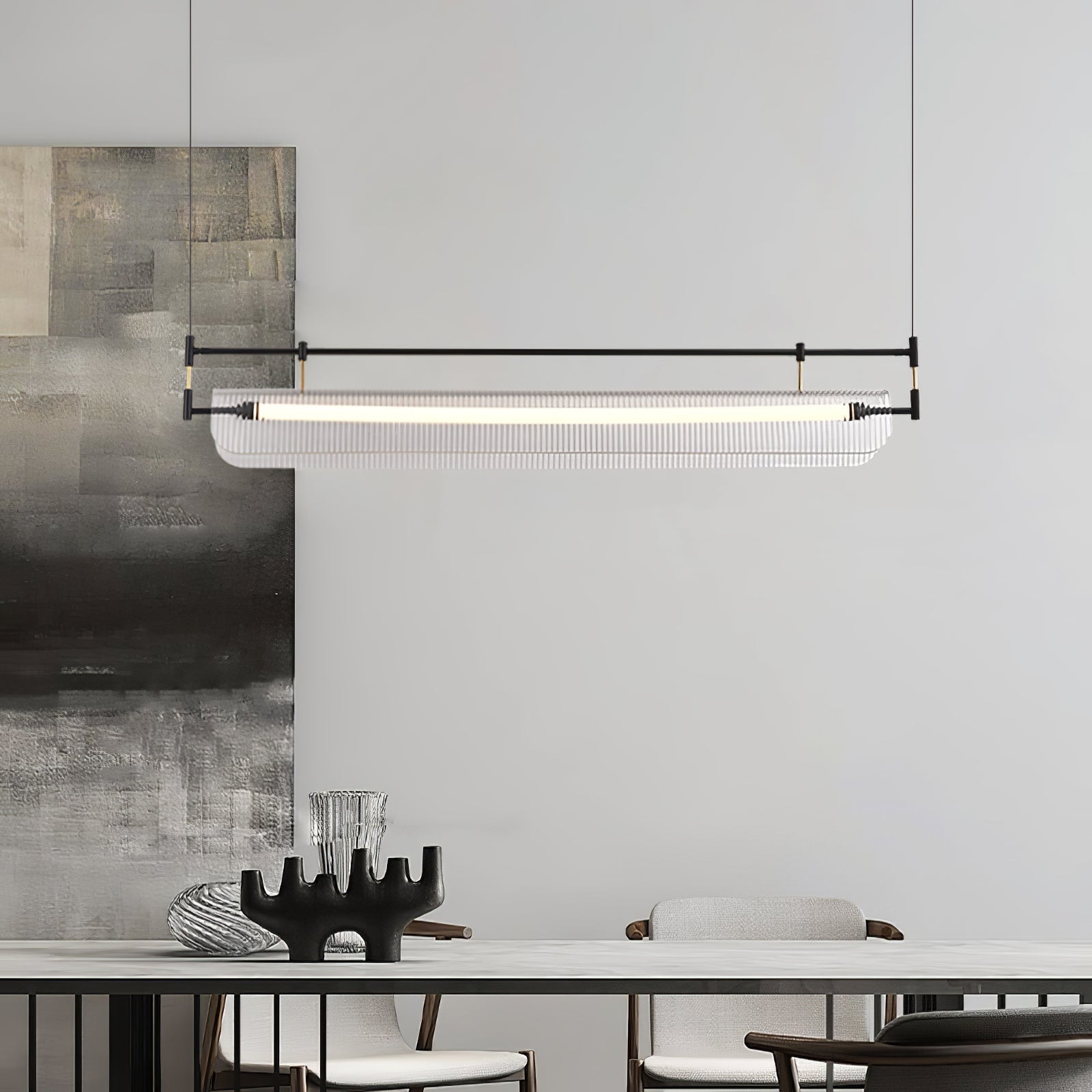 Samuel Linear Strip Chandelier Cox & Finch